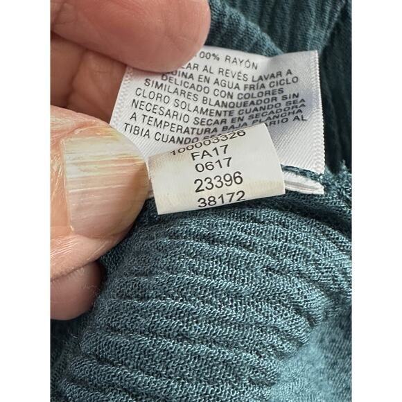 Style & Co. Women’s Top Size XL Blue Floral Embroidered Long Sleeve Boho Flowy - Picture 16 of 16